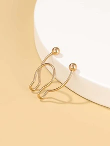 Ball Decor Nose Cuff - Rose Gold - View 2