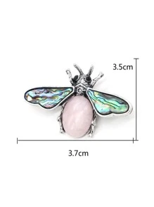 Insect Design Brooch - Multicolor - View 4