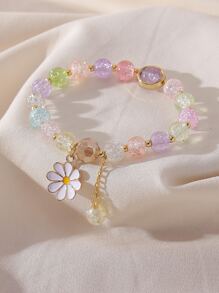 花朵掛飾串珠手鏈