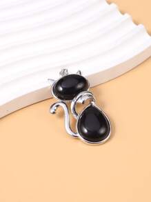 Cat DIY Pendant - Black - View 1