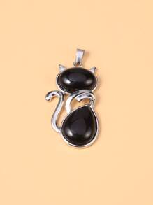 Cat DIY Pendant - Black - View 4