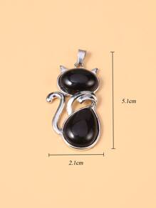 Cat DIY Pendant - Black - View 5