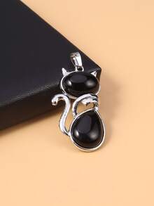 Cat DIY Pendant - Black - View 6