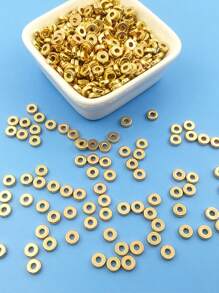 200pcs 6mm Plastic Disc Spacer Beads For Jewelry Making, Bracelet, Necklace, Earrings Diy