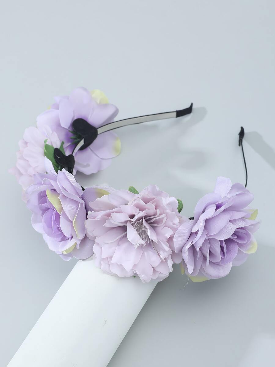 Diadema con diseño de flor - Multicolor - Ver 1