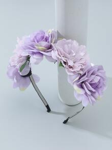 Diadema con diseño de flor - Multicolor - Ver 2