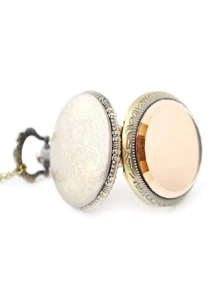 Vintage Quartz Pocket Watch - Bronze - View 5