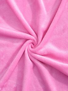 1入組粉色蓋毯適用於沙發和床極簡主義絨布蓋毯 - 粉色 - 查看 5