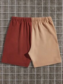 Manfinity Men Butterfly & Letter Graphic Drawstring Waist Shorts - Multicolor - View 2