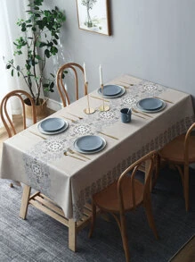 北歐風格防水防油易清潔 PVC 桌布/咖啡桌套，1入組