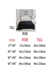 1 manta de unicolor, manta negra de tela Simple para cama, hogar - Multicolor - Ver 5