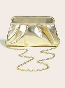 Túi đựng bữa tối sang trọng, Túi buổi tối Quyến rũ, thanh lịch, tinh tế, yên tĩnh Túi ly hợp nữ thời trang gấp Pu có nút chụp đôi từ tính và dây đeo vai có thể tháo rời cho quý cô, phụ nữ, cho cô gái tiệc tùng, cô dâu Hoàn hảo cho bữa tiệc, đám cưới, vũ hội, bữa tối/ Tiệc, Bữa tối/Tiệc, Món quà tuyệt vời nhất dành cho phụ nữ Mẹ Thầy Cô Bạn Phù dâu - Vàng - Xem 2