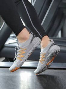 Giày thể thao nam Ren lên Sọc Ren lên - Xám - Xem 4