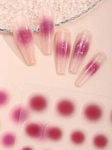 Beauty Sticker 2张渐变美甲贴纸 Y2K风格美甲贴花 DIY美甲用品 - 彩色 - 查看 3
