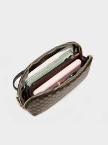 Geometric Pattern Metal Decor Lightweight Modern Business Credit Card ID Card Cash Business Casual Teacher's Day Teacher Gifts Work Business Commute Travel Holiday Office Vacation For Anniversary For Birthday Gift On Valentine Day For Gift For Lady For Female White-Collar Workers Gift For Women Wallet Purse Wallet Long Wallet Wristlet Wallet