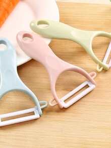 1pc Plastic Peeler, Blue Multifunction Veggie Fruit Peeler For Kitchen - Blue - View 4