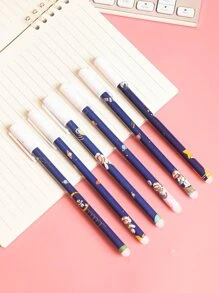 MOKA 6入組卡通圖案中性筆