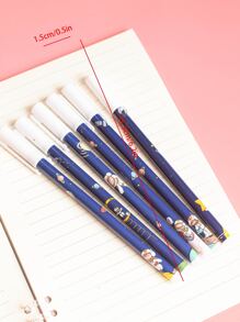 MOKA 6入組卡通圖案中性筆