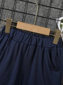 男孩字母圖案短褲