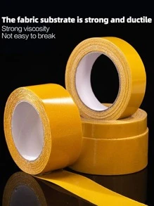 1pc Double-sided Tape, Fiber Strong Adhesive Patch For Home - Clear - View 4