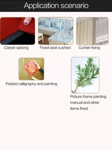 1pc Double-sided Tape, Fiber Strong Adhesive Patch For Home - Clear - View 7