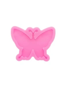 1入組粉色矽膠模具創意蝴蝶形狀DIY工藝矽膠模具 - 粉色 - 查看 4