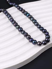 1 串人造珍珠 DIY 珠子 - 黑色 - 查看 4