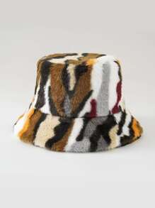 1 chiếc mũ xô lông màu cho nam, thích hợp cho mùa thu/đông ấm áp, mặc thường ngày và đi du lịch - Xám - Xem 2