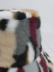 1 chiếc mũ xô lông màu cho nam, thích hợp cho mùa thu/đông ấm áp, mặc thường ngày và đi du lịch - Xám - Xem 4