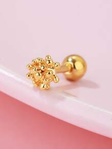 Bông tai hoa 1 chiếc - Vàng - Xem 1