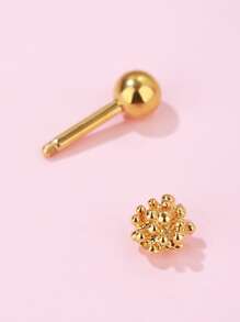 Bông tai hoa 1 chiếc - Vàng - Xem 2