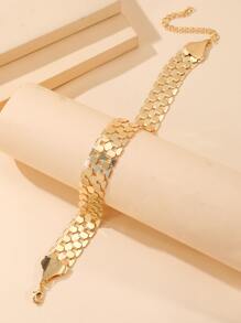 Heart Decor Choker - Yellow Gold - View 2