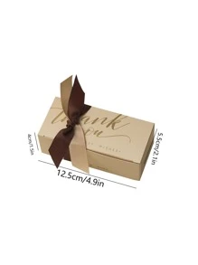 1 Giấy Hộp Quà Tặng, Slogan Đồ Họa Nơ Trang Trí Tặng Hộp Đóng Gói Cho Đảng - Rượu sâm banh - Xem 2
