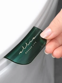 1 PC Ghế Ngồi Vệ Sinh Nâng Lên, Đồ Họa Thư Tối Giản Ghế Ngồi Vệ Sinh Nâng Cho Gia Đình - Màu xanh lá cây đậm - Xem 1