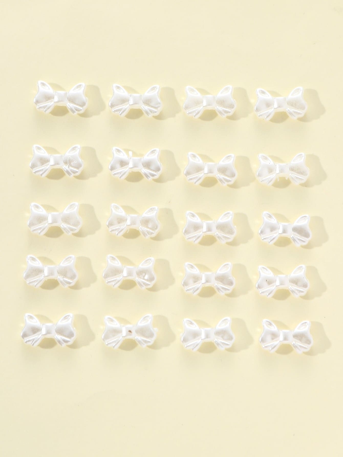 20pcs/set Bow DIY Pendant - White - View 1