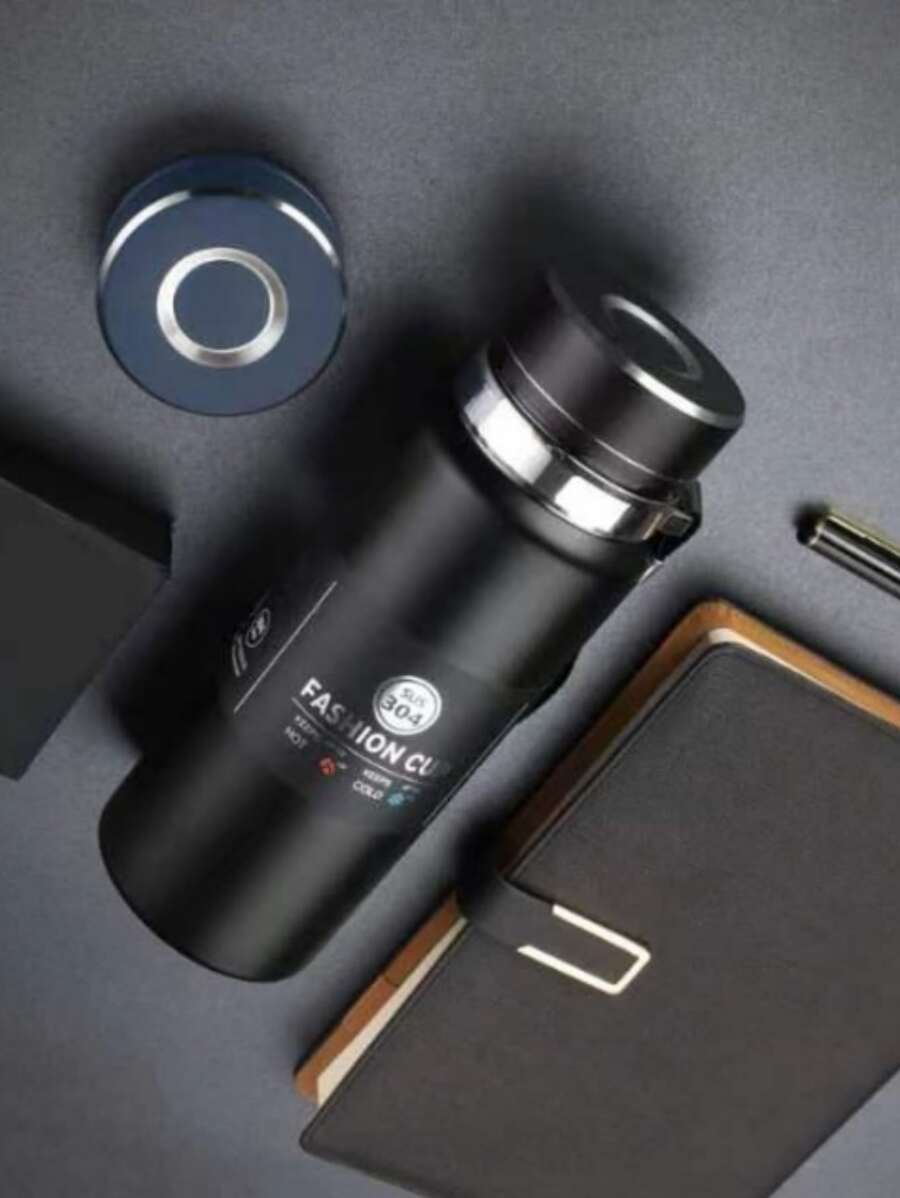 1pc Highly Attractive Stainless Steel Bottle - Black - View 1