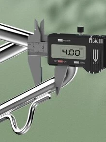 1pc Stainless Steel Drying Rack, Classic Multifunction Clothes Drying Rack For Household - Silver - View 7