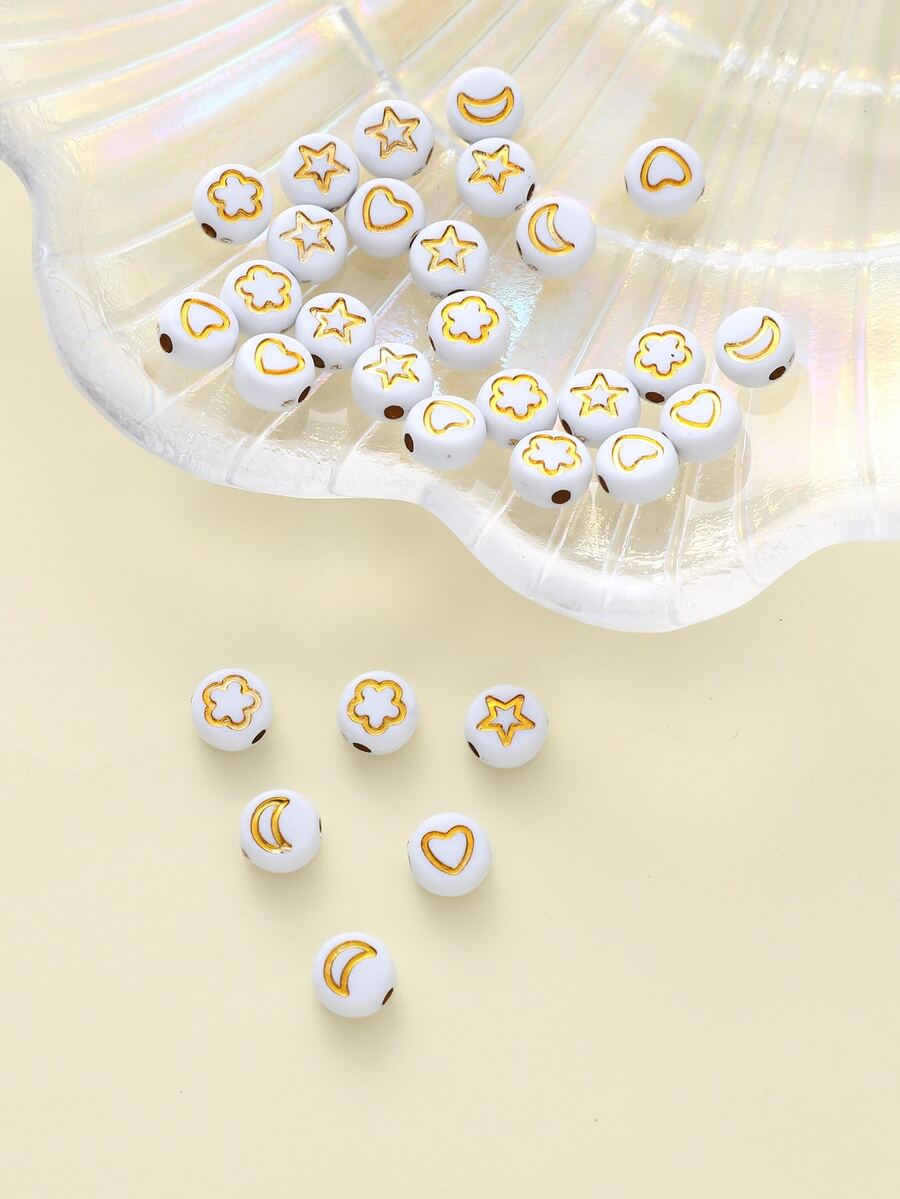 30pcs/set Letter Detail DIY Bead - Multicolor - View 1