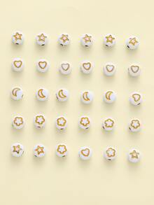 30pcs/set Letter Detail DIY Bead - Multicolor - View 2