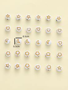 30pcs/set Letter Detail DIY Bead - Multicolor - View 3