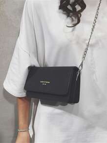 Bolso cuadrado pequeño de alta calidad de moda para mujeres con cadena multicapa, elegante bolso de hombro/cruzado