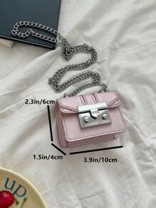 Túi Crossbody Nữ Chuỗi - Hồng - Xem 3