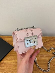 Túi Crossbody Nữ Chuỗi - Hồng - Xem 6