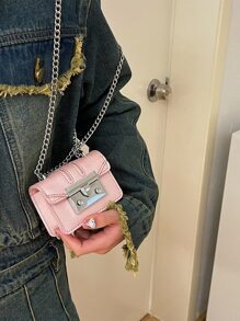 Túi Crossbody Nữ Chuỗi - Hồng - Xem 7