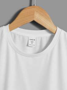 SHEIN Boys Landscape Print Tee - White - View 4