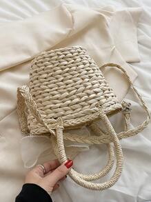 Túi đeo chéo Nữ - Màu be - Xem 5