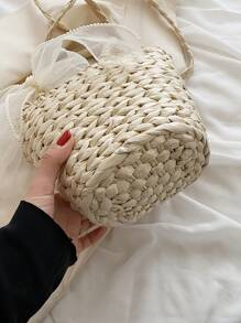 Túi đeo chéo Nữ - Màu be - Xem 6