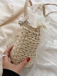 Túi đeo chéo Nữ - Màu be - Xem 7