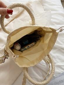 Túi đeo chéo Nữ - Màu be - Xem 8