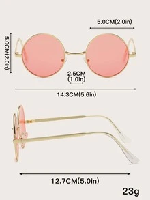 3副圓框太陽鏡 - 彩色 - 查看 4